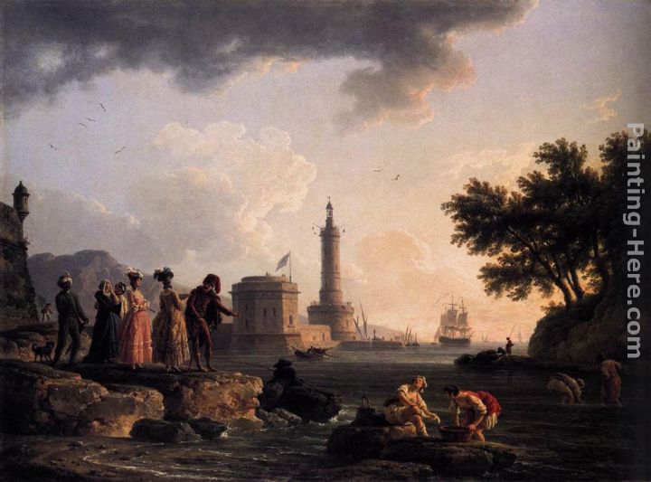 A Seashore painting - Claude-Joseph Vernet A Seashore art painting A Seashore painting - Claude-Joseph Vernet A Seashore art painting